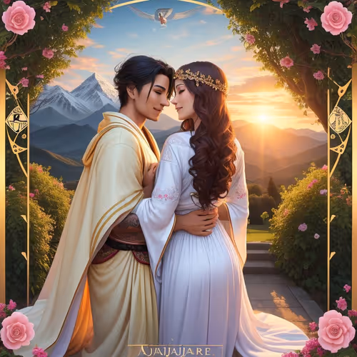 Artzy Tarot - The Lovers - AC