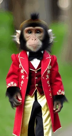 Apes in tailcoat