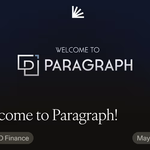 Welcome to Paragraph!