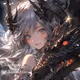 AI illustration NFT creator 1st anniversary dragon x girl