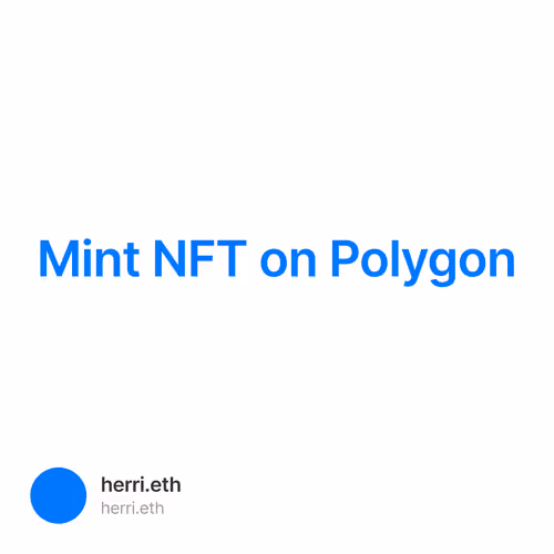 Mint NFT on Polygon