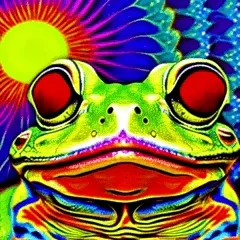 Frogedelic neon trip