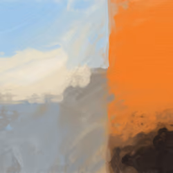 JeVinci #78: after J. M. W. Turner, The Fighting Temeraire (golden hour, study 2)