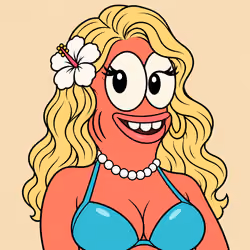 Franky Fish #659 — Pearl Beach Diva