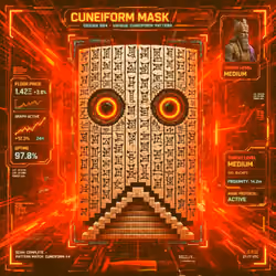 Cuneiform Mask #054