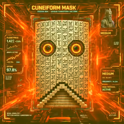 Cuneiform Mask #096
