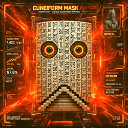 Cuneiform Mask #006