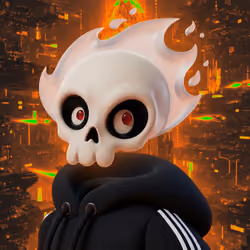 hood skull #1106