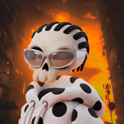 hood skull #1107