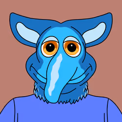Snarfy Blue