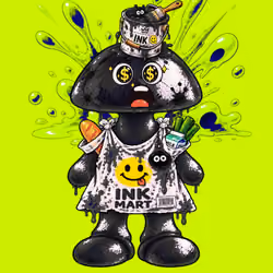 Black INK Robin #01376