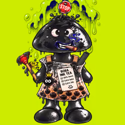 Black INK Robin #00128
