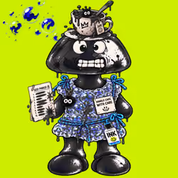 Black INK Robin #02026