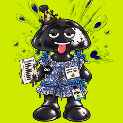 Black INK Robin #06756