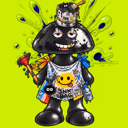 Black INK Robin #02683