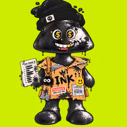 Black INK Robin #00245