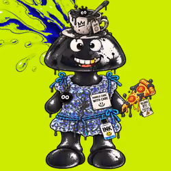 Black INK Robin #00150