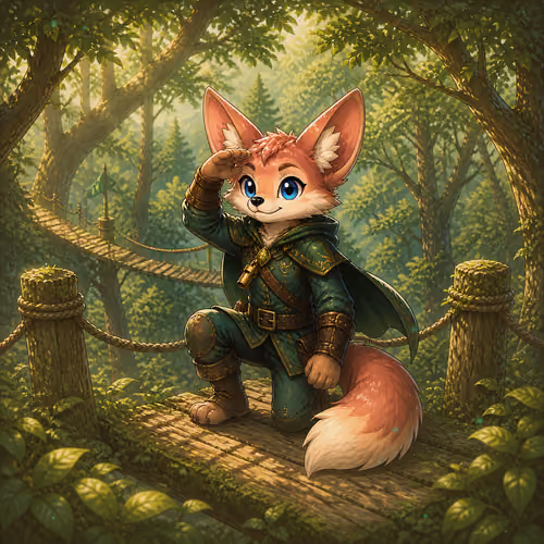 Greenhood Fox #1297