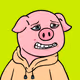 Hooded Pig #735