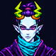NEON ONI #0437 — Ronin