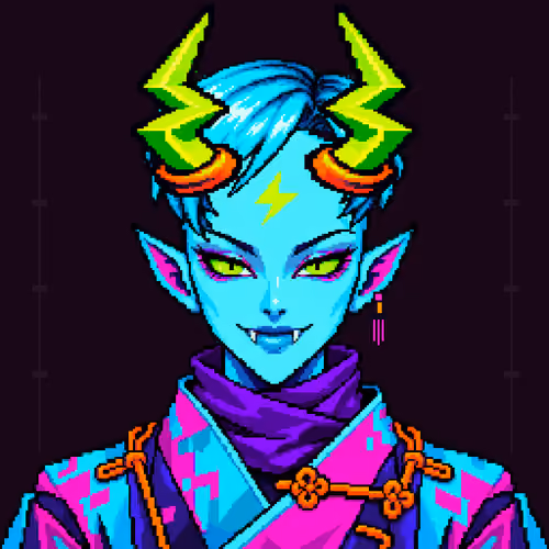 NEON ONI #2098 — Trickster