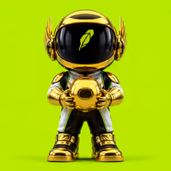 Robinhood Toy #826 — Gold Astronaut