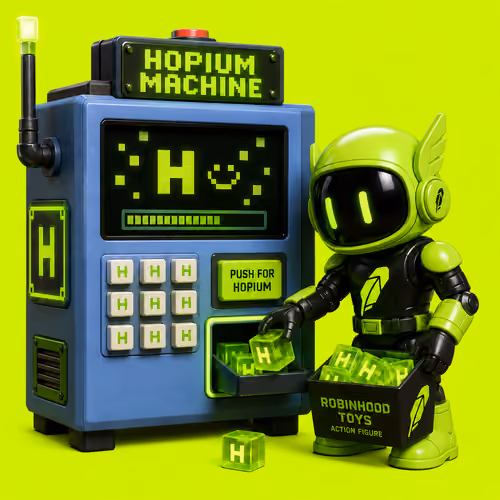 Robinhood Toy #315 — Hopium Machine Operator
