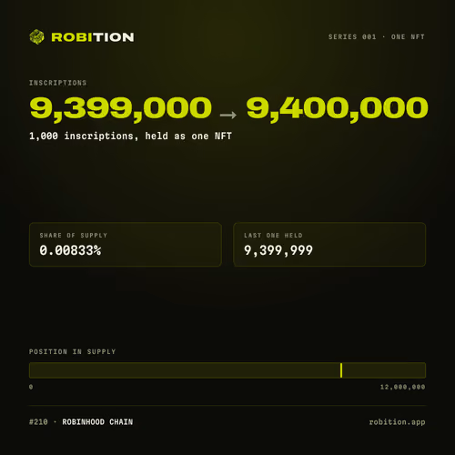 Robition 001 · 9,399,000 → 9,400,000