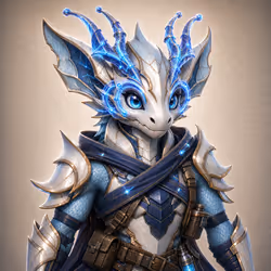 Stockmon #074 — Ice blue Celestial Drake 074