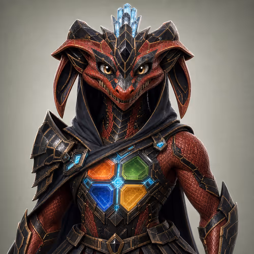 Stockmon #025 — Crimson Orbital Wyrm 025