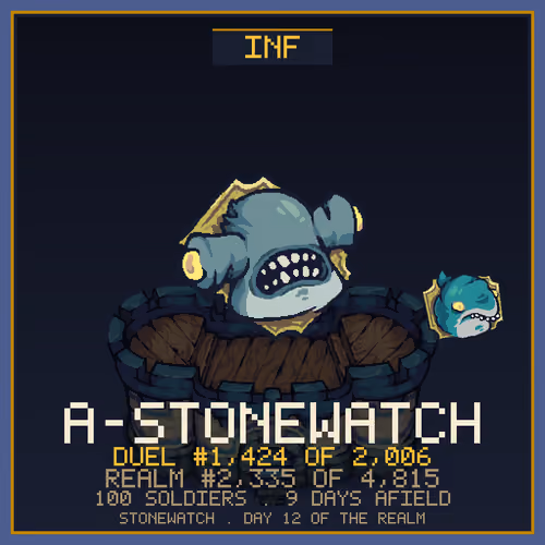 Genesis Banner #580 . A-stonewatch