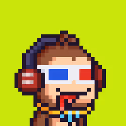 Pixel Monkey Hood #3861