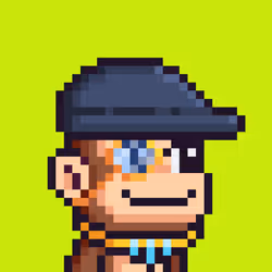Pixel Monkey Hood #4621