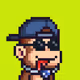 Pixel Monkey Hood #4359
