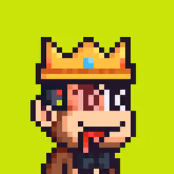 Pixel Monkey Hood #1072
