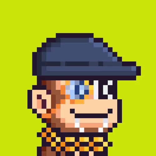 Pixel Monkey Hood #5086