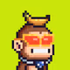 Pixel Monkey Hood #1985