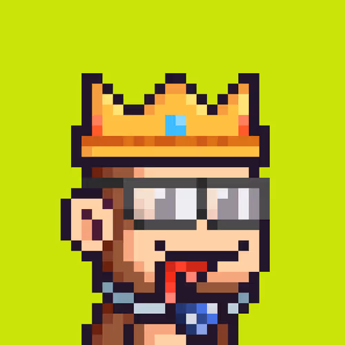 Pixel Monkey Hood #2452