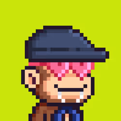 Pixel Monkey Hood #3817