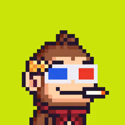 Pixel Monkey Hood #4190