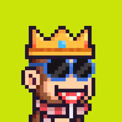 Pixel Monkey Hood #4056
