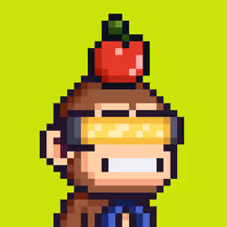 Pixel Monkey Hood #3657