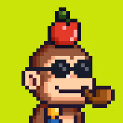 Pixel Monkey Hood #3934