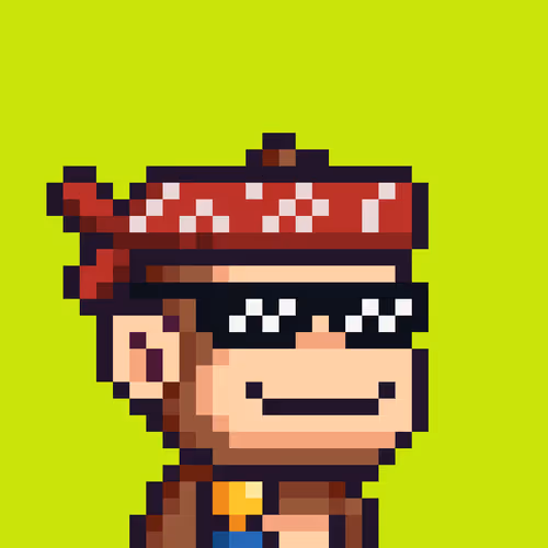 Pixel Monkey Hood #1994