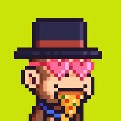 Pixel Monkey Hood #3265