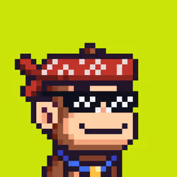 Pixel Monkey Hood #5506