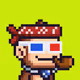 Pixel Monkey Hood #2973