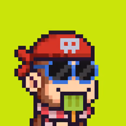 Pixel Monkey Hood #5098