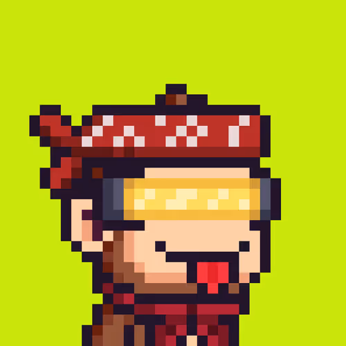 Pixel Monkey Hood #3537