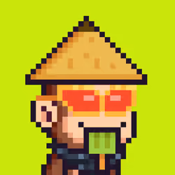Pixel Monkey Hood #4422